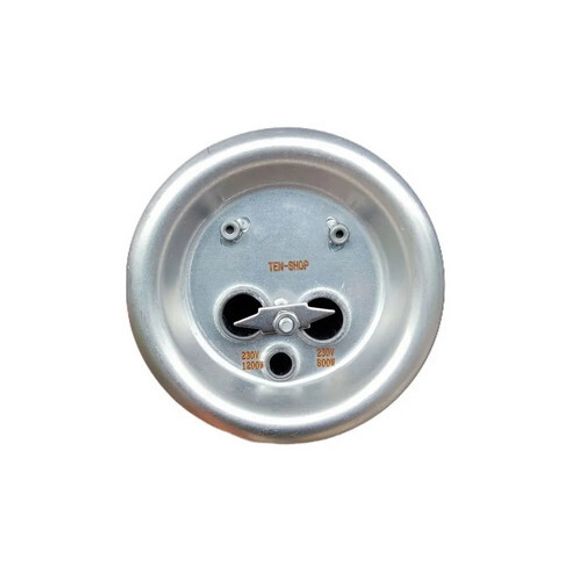 Фланец в сборе ТЭН 1,3+0,7кВт сухой 92мм под анод М4 40537