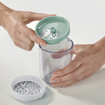 Терка спиралайзер с тремя лезвиями и контейнером для хранения spiro, зеленая