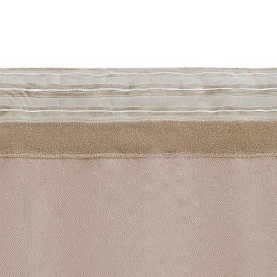 Штора из хлопкового бархата бежевого цвета из коллекции essential, 150х290 см