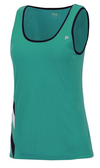 Женский топ теннисный Fila US Open Yule Top - зеленый