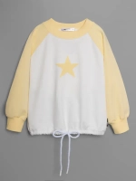 Свитшот для девочки осенний с завязками