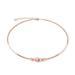 Колье Coeur de Lion Rose Gold Lilac 5042/10-0829 цвет розовый, золотой