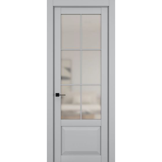 Цена на Межкомнатная дверь керамик NC 6 шеллак серый остеклённая Купить Межкомнатная дверь керамик NC 6 шеллак серый остеклённая