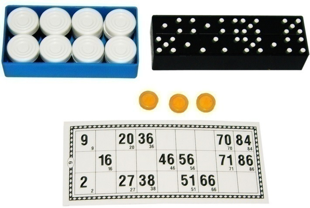 Русские игры 3 в 1 (лото,шашки,домино)