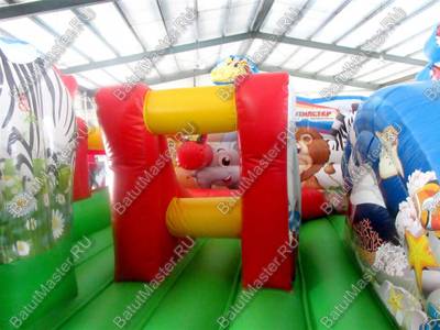 Коммерческий надувной батут "Царство зверей 2" 5*5*3,5 м