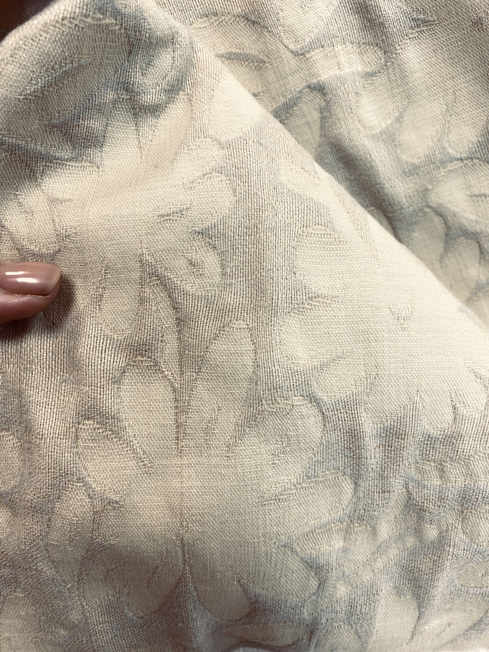 Ткань хлопок жаккард 100% (Италия) ш-125см отрез 0,7м