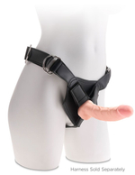 Телесный фаллоимитатор на присоске 8" Triple Density Fat Cock with Balls  - 24,1 см.