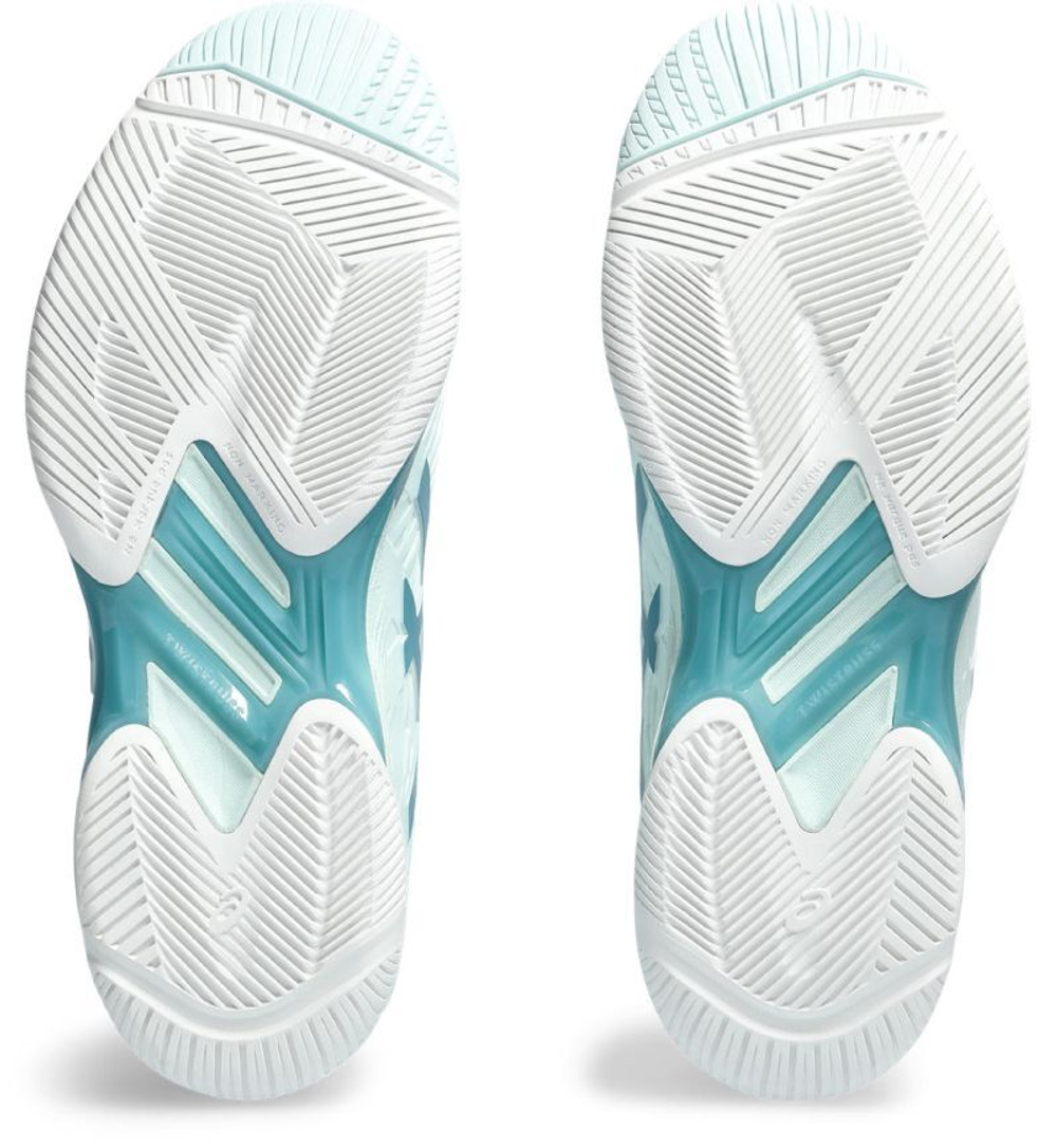 Женские теннисные кроссовки Asics Solution Speed FF 2 - soothing sea/gris blue