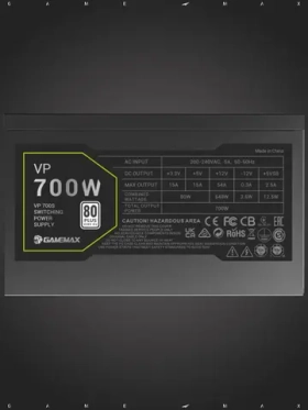 Блок питания для GAMEMAX ПК 700W VP-700S BK Черный