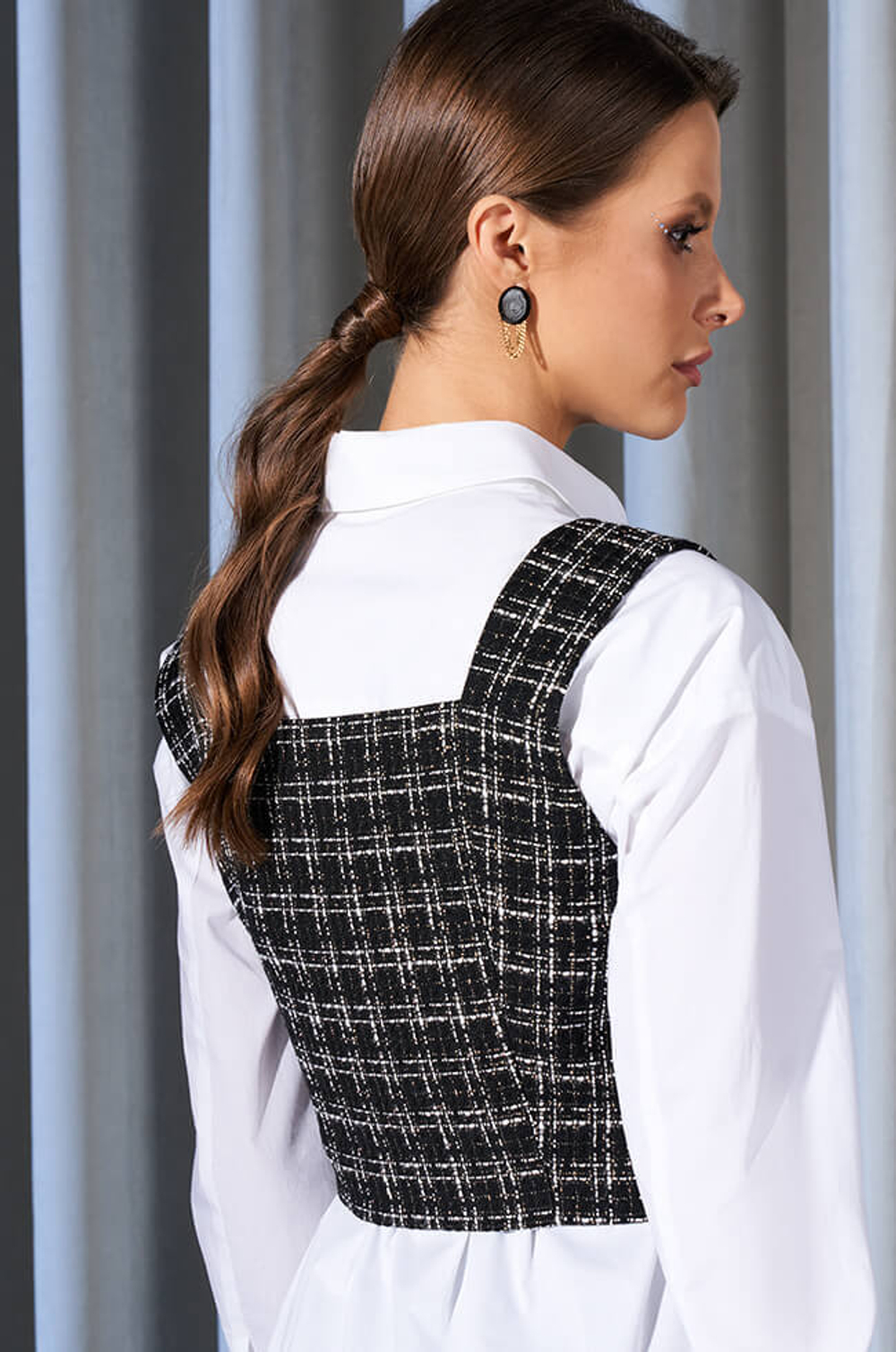 22952 Топ женский (черный)