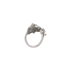 "Лантия"  кольцо в серебряном покрытии из коллекции "Жемчужный сад" от Jenavi
