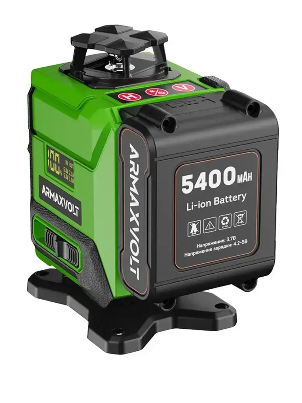 Лазерный уровень 4d 360 16 линий зеленый луч со штативом