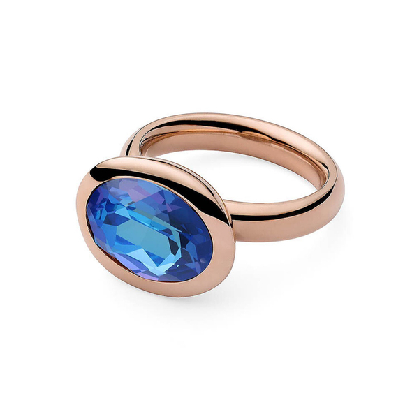 Кольцо Qudo Tivola Royal Blue Delite 17.2 мм 651004 BL/RG размер 17,2