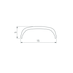 Экран ARH-BENT-W18-2000 BLACK (Arlight, Пластик) 041032