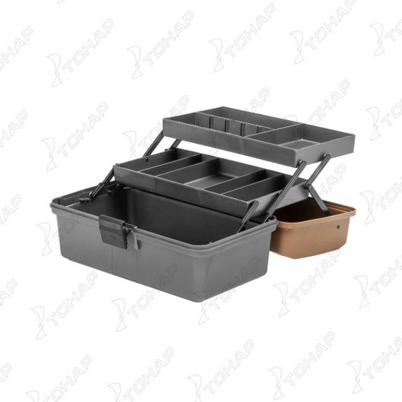 Ящик рыболова двухполочный золотой (T-HS-FB2-GO) Helios