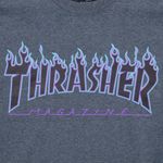 Футболка Thrasher Flame Logo (dark heather)