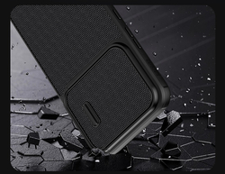 Чехол с вставками из нейлонового волокна от Nillkin для Xiaomi 12T и Redmi K50 Ultra, серия Textured Case S, полуавтоматическая конструкция сдвижной крышки