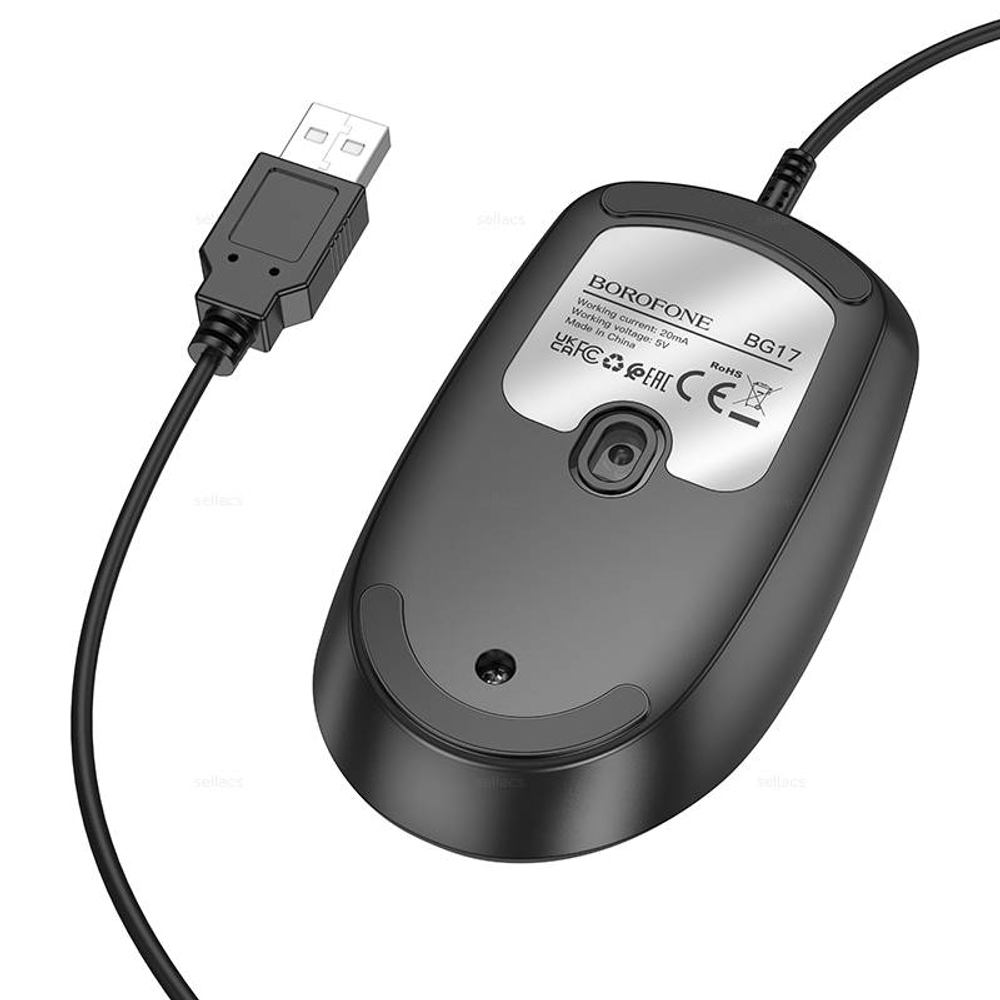 Проводная мышь Borofone BG17 (black)