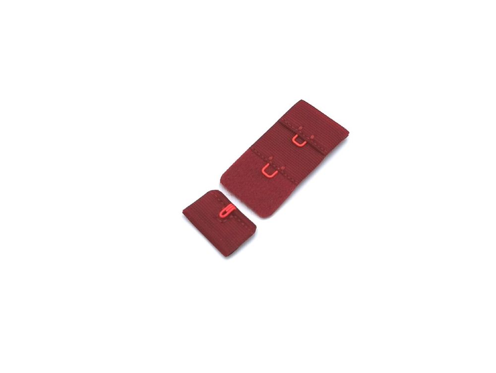 Застежка 1х2, гранатово-красный, 2,1 см, арт. Z1-579, шт