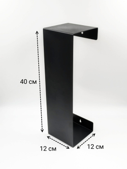Держатель для полотенец в ванную MetaDec Towel черный