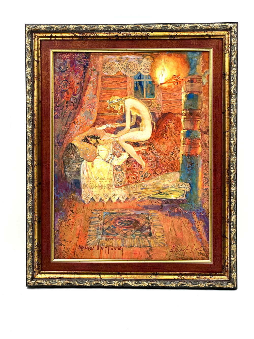 Петров Михаил Фёдорович (1938—2008). Иллюстрация к сказке «Финист — ясный сокол»,  Бумага, гуашь. 20