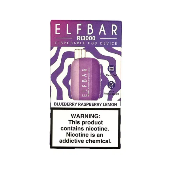 ELF BAR Ri3000 - Blueberry Raspberry Lemon (5% nic)