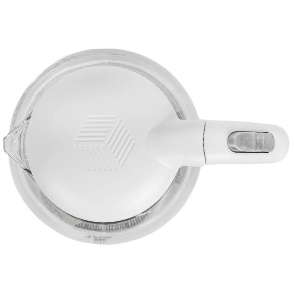 Чайник электрический JVC, JK-KE1514, бел, 1.7 л, 2200 Вт, ск нагр элем, стекло