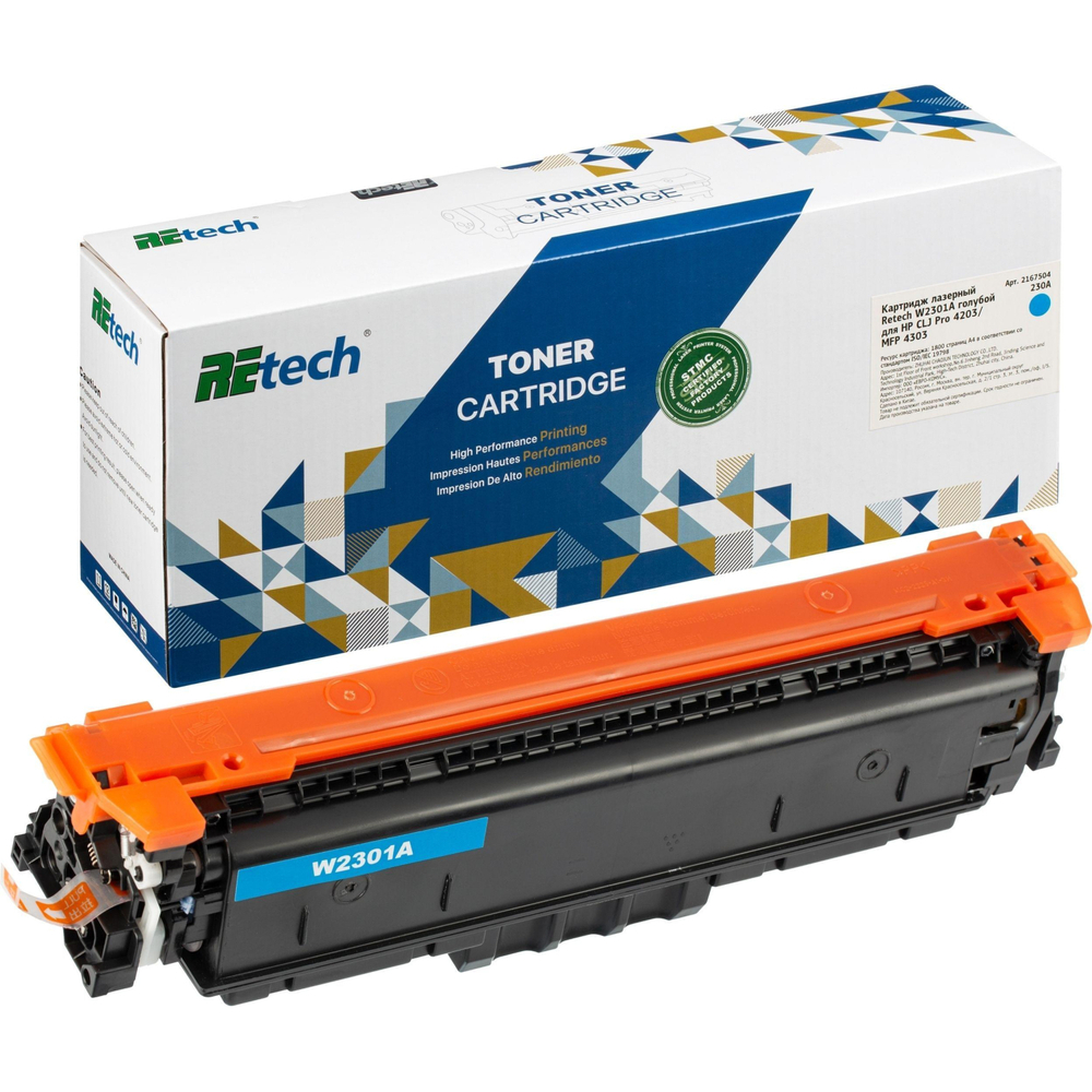 Картридж лазерный Retech W2301A гол. для HP CLJ Pro 4203/MFP 4303