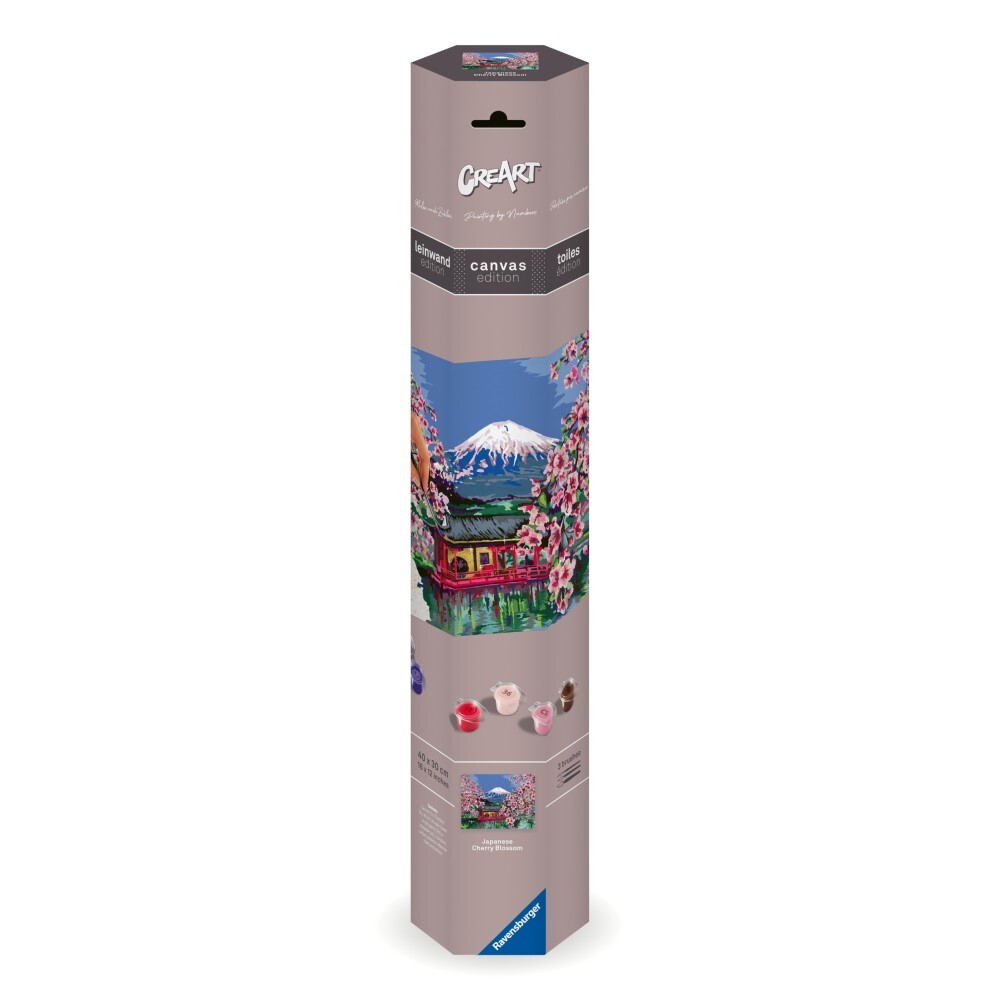 Ravensburger - CreArt на холсте Японский цветок сакуры Картина по номерам 239146 / артикул   239146  / GTIN 4005556239146