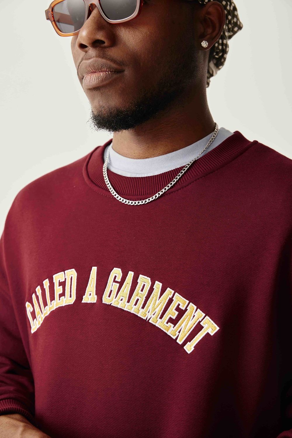 Толстовка Called a Garment College вишневая