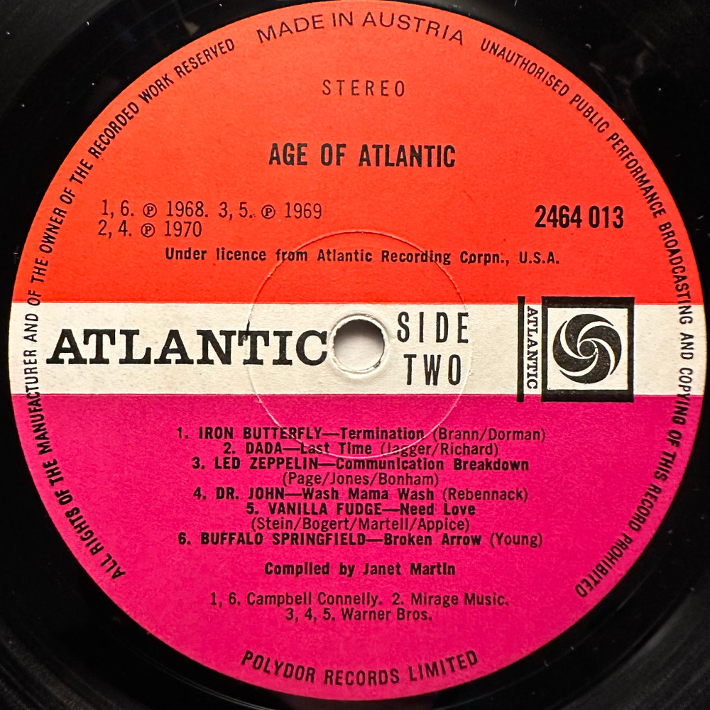 The Age Of Atlantic (Австрия 1970г.)