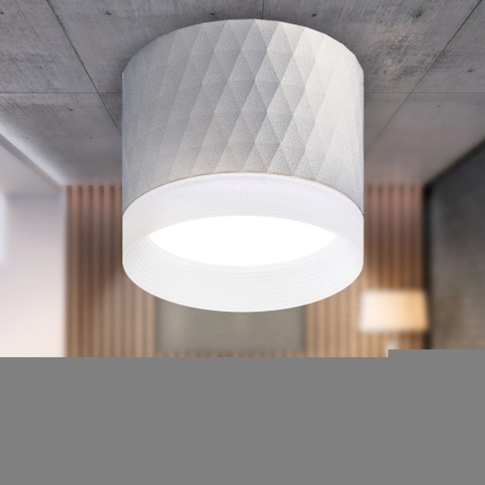 Светильник настенно-потолочный спот ЭРА OL37 WH под GX53 IP20 белый