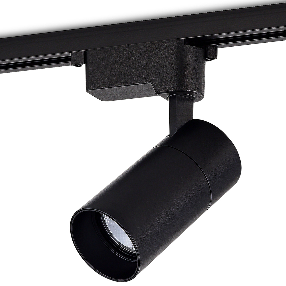 Светильник трековый, 15Вт, D65хH130мм, 1200Лм, 36°, 3000К, IP20, Ra&gt;80, черный