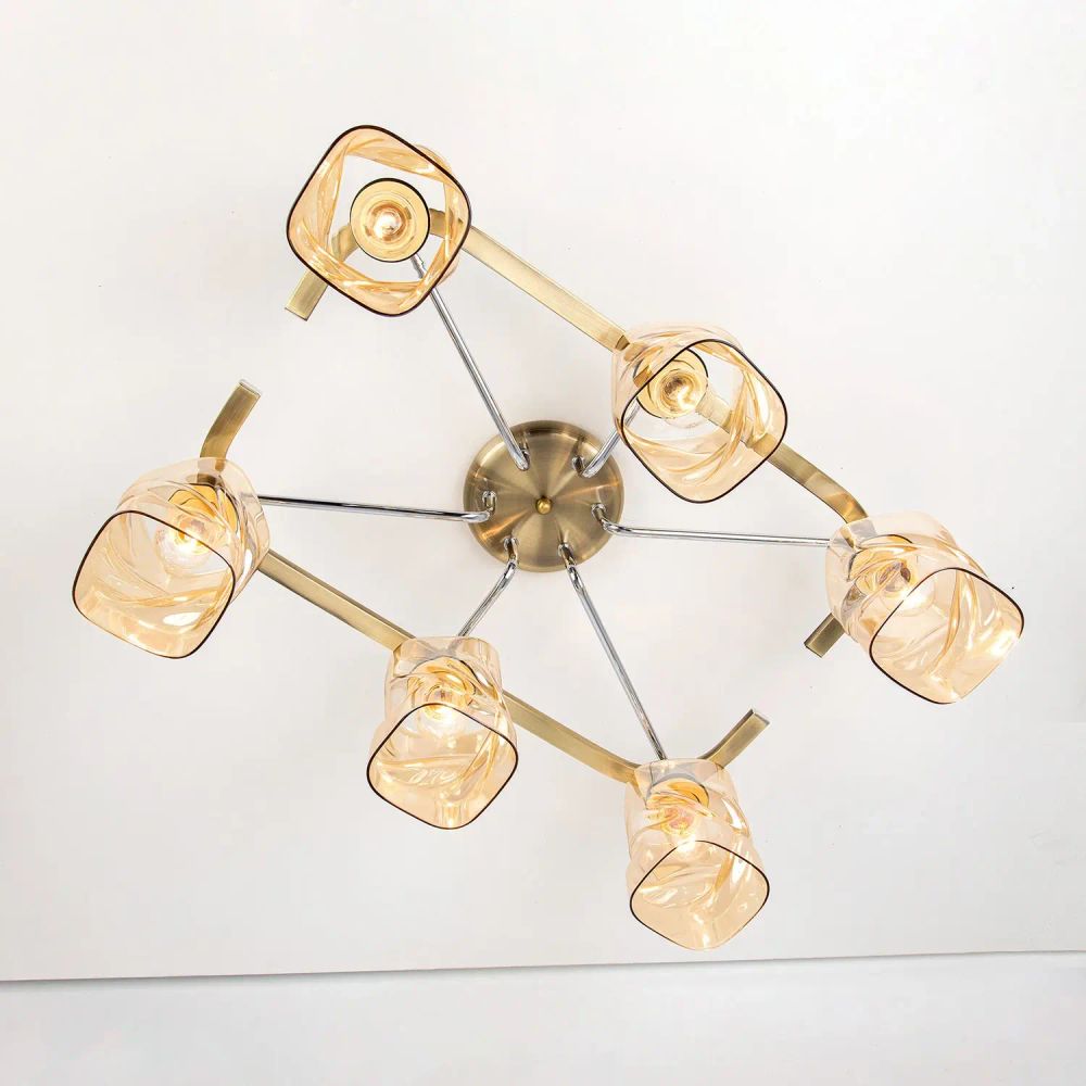 Citilux Плутон CL170162 Люстра потолочная Бронза Хром