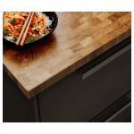 Столешница - IKEA SKOGSÅ/SKOGSA/СКОГСО ИКЕА, 186х63,5х3,8 см, коричневый