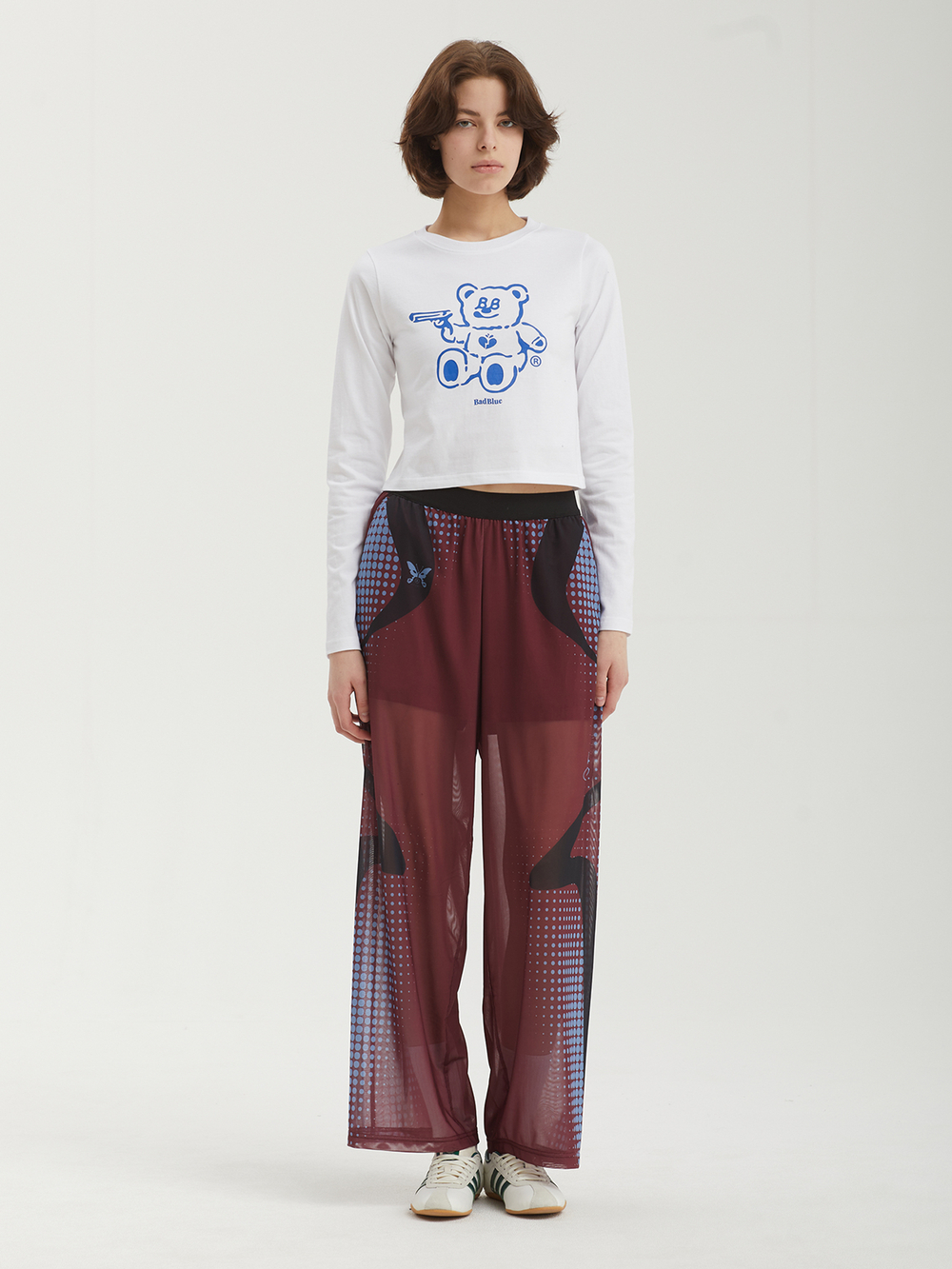 Женский Лонгслив Badbear Crop White
