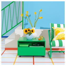 IKEA SKOGSTUNDRA  (ИКЕА СКОГСТУНДРА)  -  Ваза, светло-голубая, 15 см