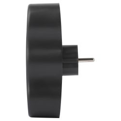 Разветвитель электрический ЭРА SPx-3e-B на 3 розетки с заземлением 16А черный