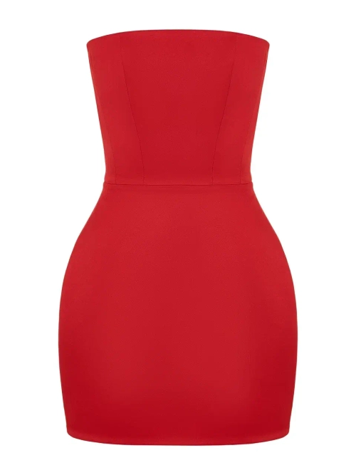 Платье корсетное Тюльпан из атласа