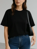 Футболка оверсайз базовая однотонная