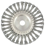 Щетка УШМ металл. плоская (крученая) 9000об/мин 175мм