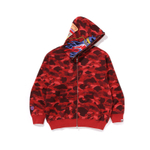 A Bathing Ape X Clot Camo Shark Full Zip Худи