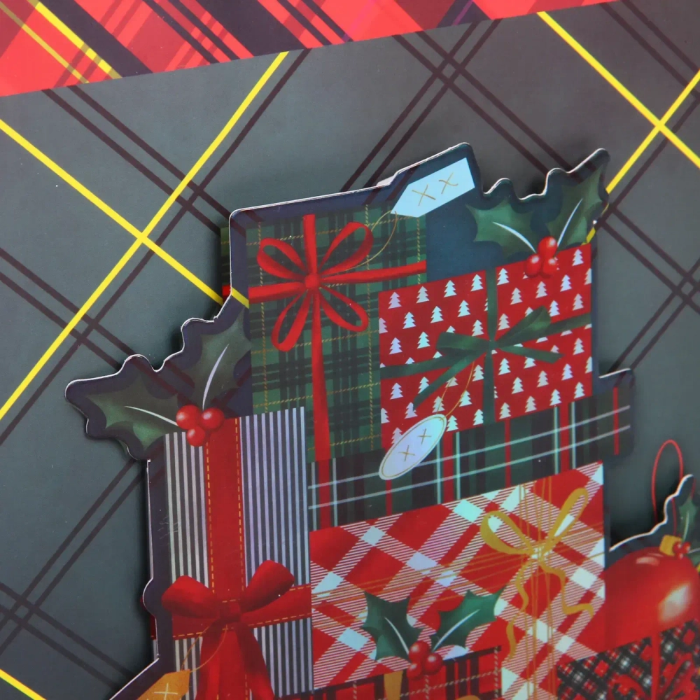 Пакет подарочный «Новогодний стиль» 18*23*8 см, микс