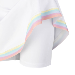 Женская теннисная юбка Quiet Please Rainbow Bounce Skirt Women - White, Multicoloured