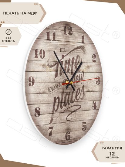 Настенные часы "Time new places"