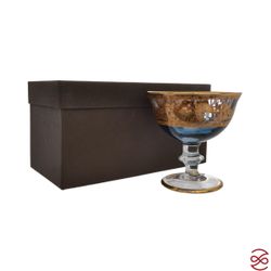 Конфетница Art Deco` Coll.Barocco Blue 18 см