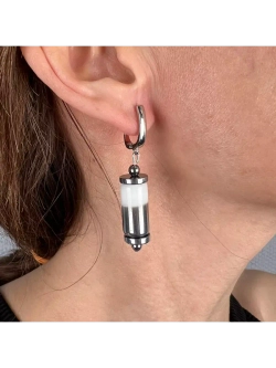 Серьги бижутерия из муранского стекла цилиндр
