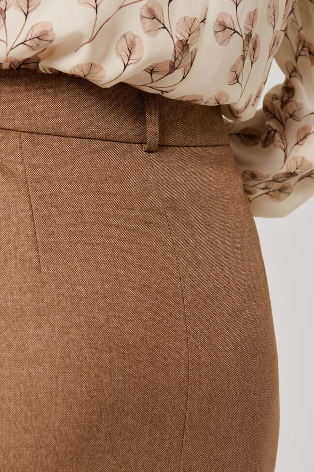 4845 Юбка женская (кофейно-бежевый)