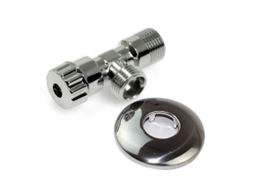 Винтил  угл. хром 1/2 х 1/2  "TIM"