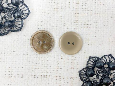 Пуговицы, d 2,5 см, бежевый
